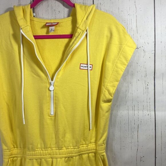 Hunter X Target Romper Yellow Hooded Short Sleeve Zip Elastic Waist Beachy Sport - Picture 5 of 14